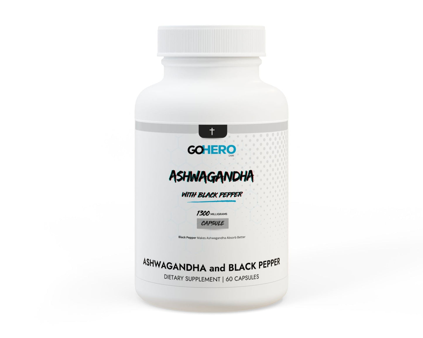 Ashwagandha and Black Pepper Supplement (60 capsules)