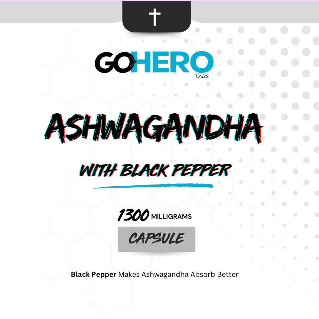 Ashwagandha and Black Pepper Supplement (60 capsules)