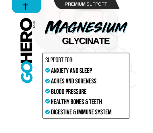 Magnesium Glycinate Supplement (60 Capsules)